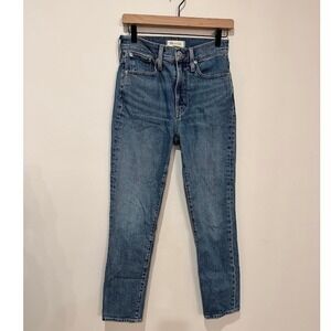 Madewell The Perfect‎ Vintage Jeans Medium Wash Distressed Button Fly Size 26